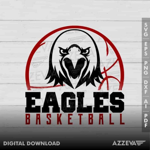 Eagles Basketball SVG Design azzeva.com 22105072