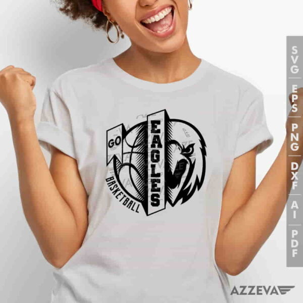 Eagles Basketball SVG Tshirt Design azzeva.com 22100466