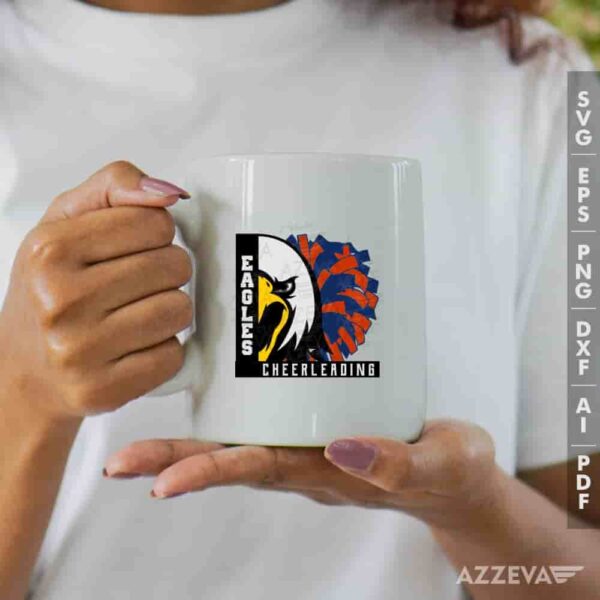Eagles Cheerleading Blue And Orange SVG Mug Design azzeva.com 22105134