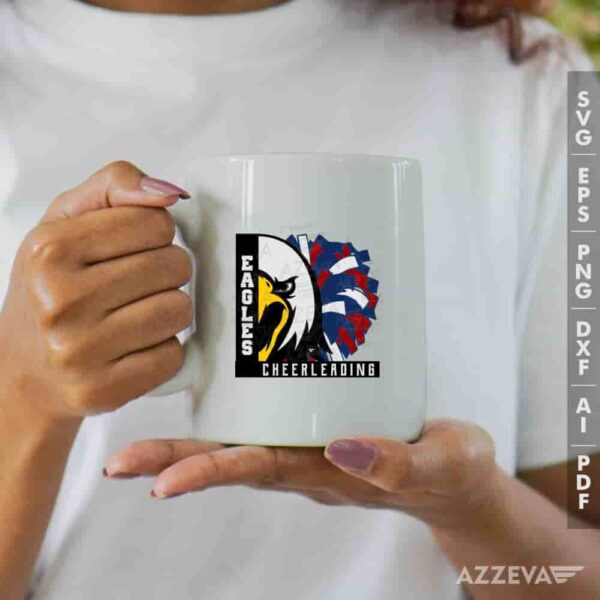 Eagles Cheerleading Blue Red And Wh SVG Mug Design azzeva.com 22105129