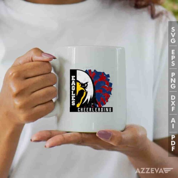 Eagles Cheerleading Red And Blue SVG Mug Design azzeva.com 22105127