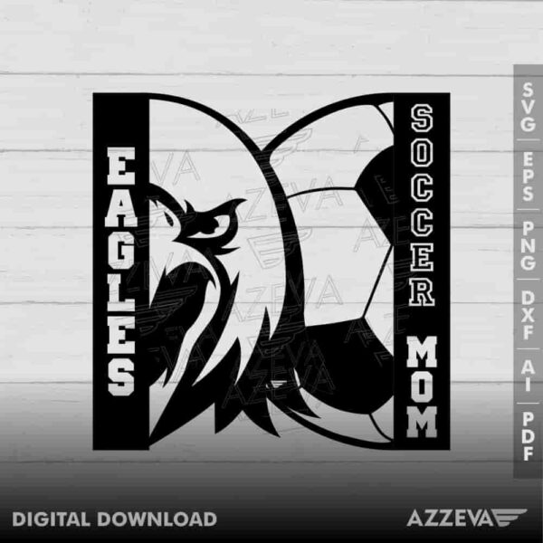 Eagles Soccer Mom SVG Design azzeva.com 22105107