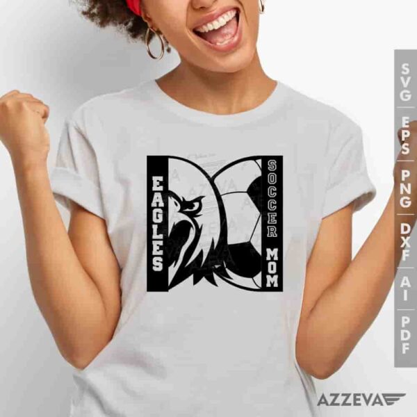 Eagles Soccer Mom SVG Tshirt Design azzeva.com 22105107