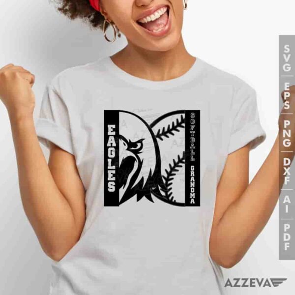 Eagles Softball Grandma SVG Tshirt Design azzeva.com 22105095