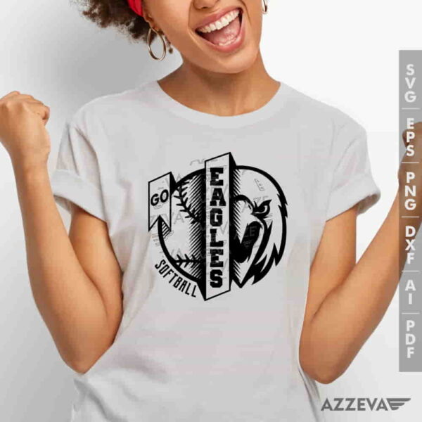 Eagles Softball SVG Tshirt Design azzeva.com 22100468