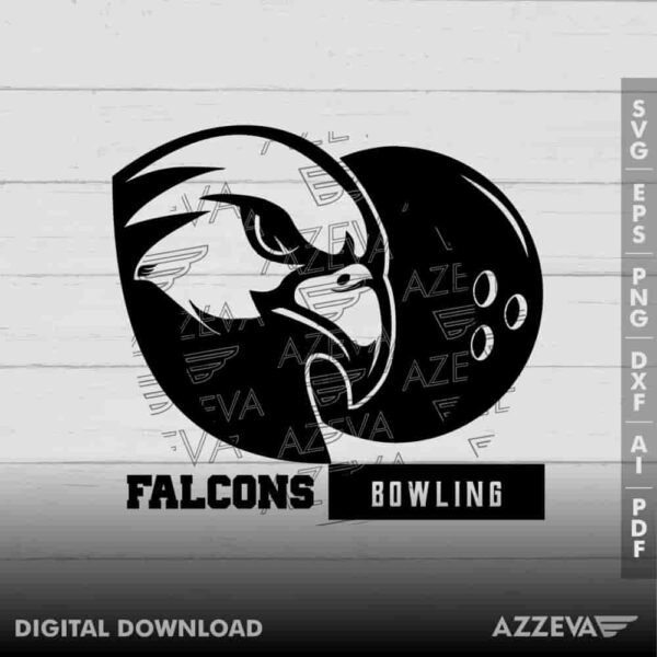 Falcons Bowling SVG Design azzeva.com 22100984
