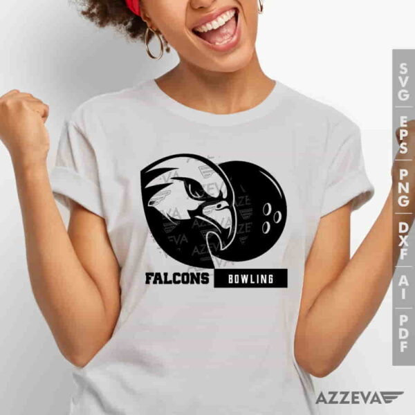 Falcons Bowling SVG Tshirt Design azzeva.com 22100984