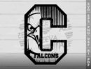 Falcons In C Letter SVG Design azzeva.com 22100900