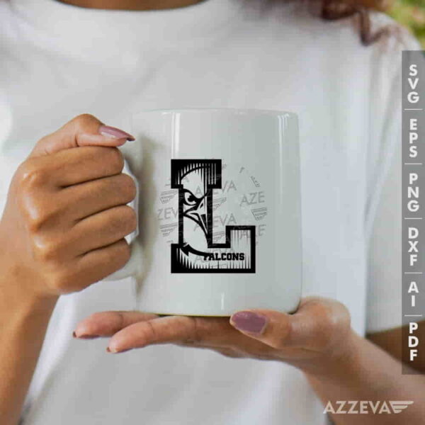 Falcons In L Letter SVG Mug Design azzeva.com 22100909