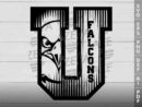 Falcons In U Letter SVG Design azzeva.com 22100918