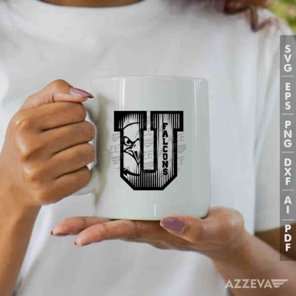 Falcons In U Letter SVG Mug Design azzeva.com 22100918