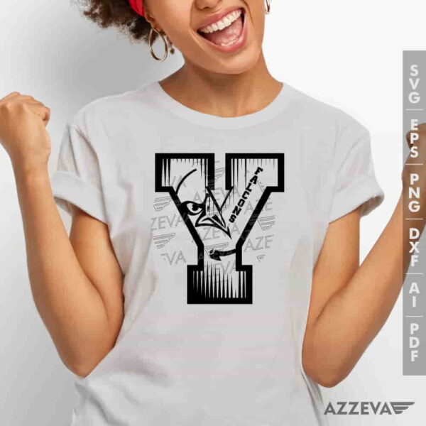 Falcons In Y Letter SVG Tshirt Design azzeva.com 22100922