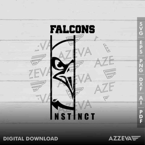 Falcons Instinct SVG Design azzeva.com 22100994