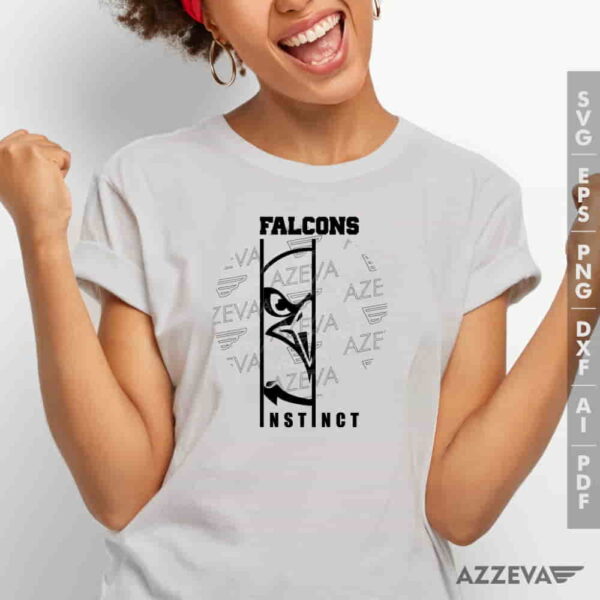 Falcons Instinct SVG Tshirt Design azzeva.com 22100994
