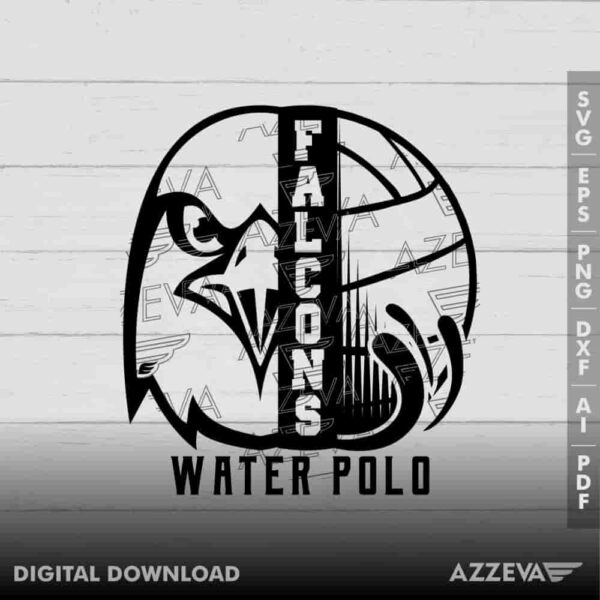 Falcons Water Polo SVG Design azzeva.com 22100944