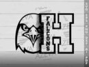 Falcons With H Letter SVG Design azzeva.com 22100952