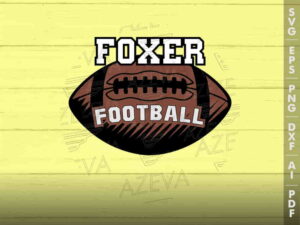 Foxer Football Ball SVG Design azzeva.com 22104783
