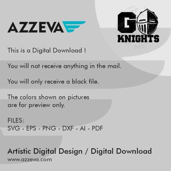 Go Knights SVG Design Read me azzeva.com 22105520