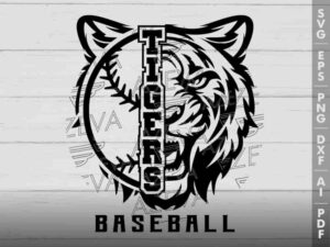 Go Tigers Baseball SVG Design azzeva.com 22100019