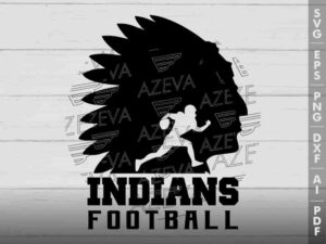 Indians Football SVG Design azzeva.com 22100009