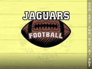 Jaguars Football Ball SVG Design azzeva.com 22104788