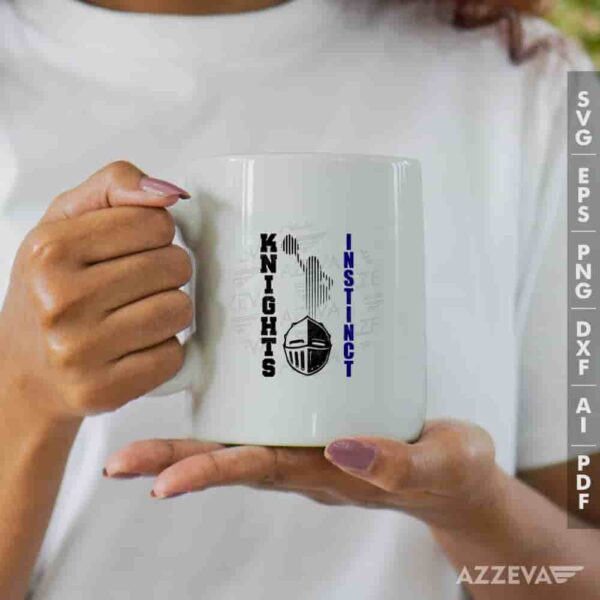 Knights Cheerleading Instinct SVG Mug Design azzeva.com 22105539
