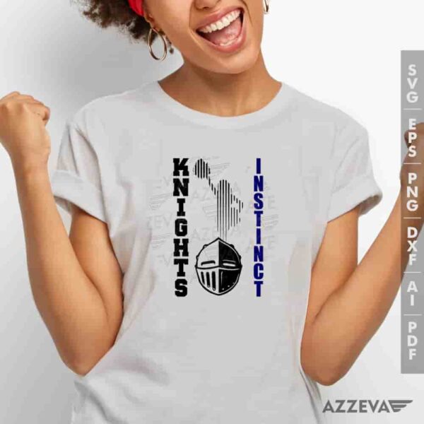 Knights Cheerleading Instinct SVG Tshirt Design azzeva.com 22105539