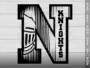 Knights In N Letter SVG Design azzeva.com 22105499