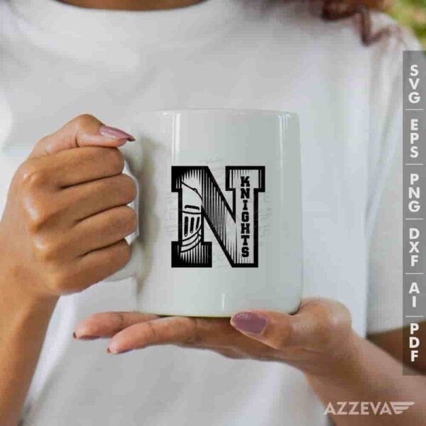 Knights In N Letter SVG Mug Design azzeva.com 22105499