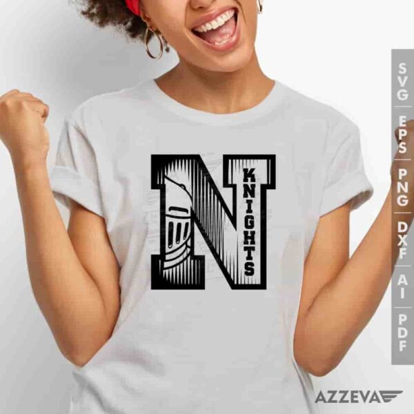 Knights In N Letter SVG Tshirt Design azzeva.com 22105499