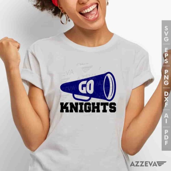 Knights Megaphone SVG Tshirt Design azzeva.com 22105521