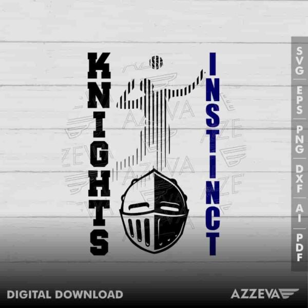 Knights Volleyball Instinct SVG Design azzeva.com 22105534