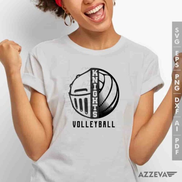 Knights Volleyball SVG Tshirt Design azzeva.com 22105457