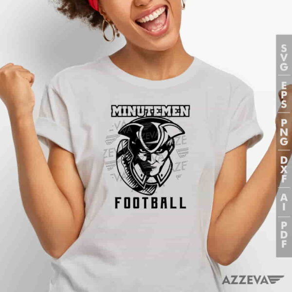 Minutemen Football SVG Tshirt Design azzeva.com 22100352