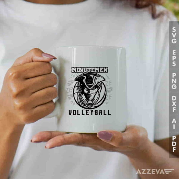 Minutemen Volleyball SVG Mug Design azzeva.com 22100353