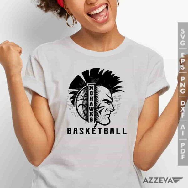 Mohawks Basketball SVG Tshirt Design azzeva.com 22100633