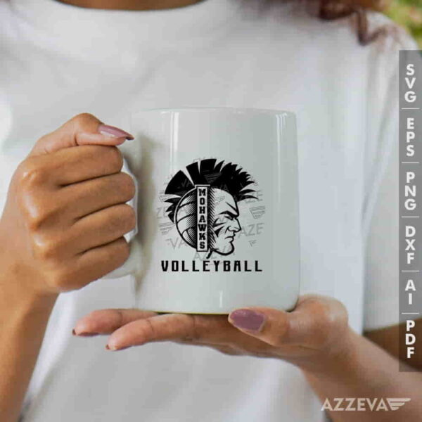 Mohawks Volleyball SVG Mug Design azzeva.com 22100632