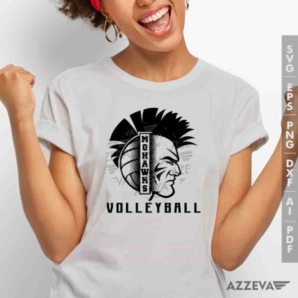 Mohawks Volleyball SVG Tshirt Design azzeva.com 22100632