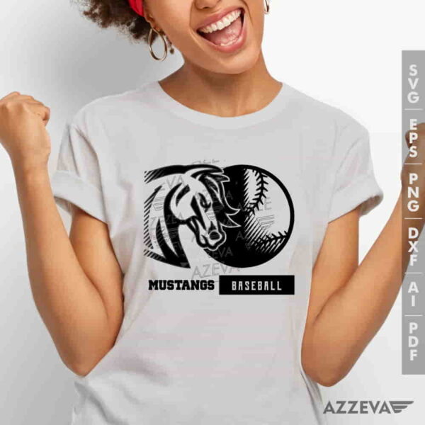 Mustangs Baseball SVG Tshirt Design azzeva.com 22100088