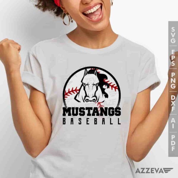Mustangs Baseball SVG Tshirt Design azzeva.com 22105403