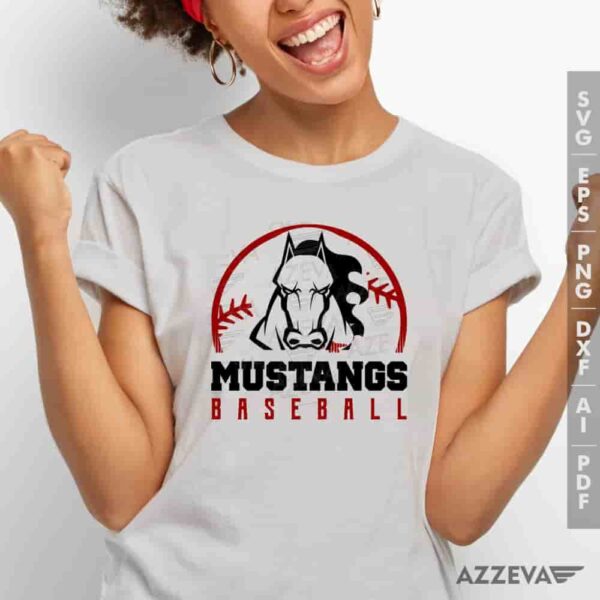Mustangs Baseball SVG Tshirt Design azzeva.com 22105404