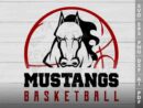 Mustangs Basketball SVG Design azzeva.com 22105390