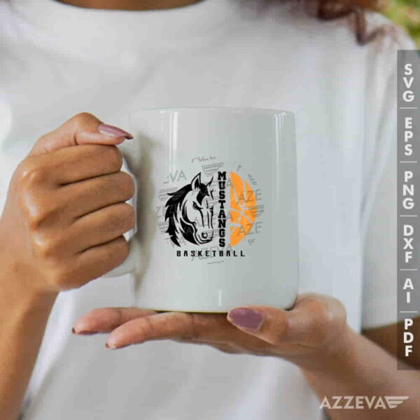 Mustangs Basketball SVG Mug Design azzeva.com 22100270
