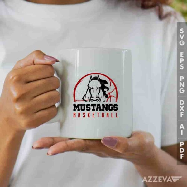Mustangs Basketball SVG Mug Design azzeva.com 22105390