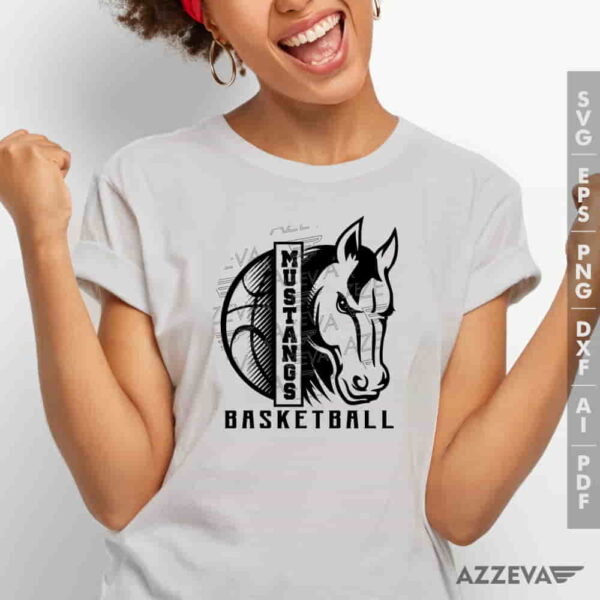 Mustangs Basketball SVG Tshirt Design azzeva.com 22100473