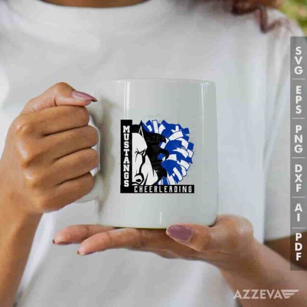 Mustangs Cheerleading Blue And Whit SVG Mug Design azzeva.com 22105448