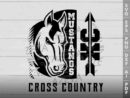 Mustangs Cross Country SVG Design azzeva.com 22100079