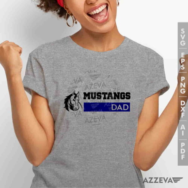 Mustangs Dad SVG Tshirt Design azzeva.com 22100133