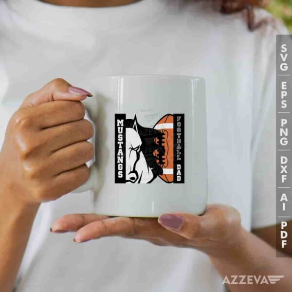Mustangs Football Dad SVG Mug Design azzeva.com 22105351