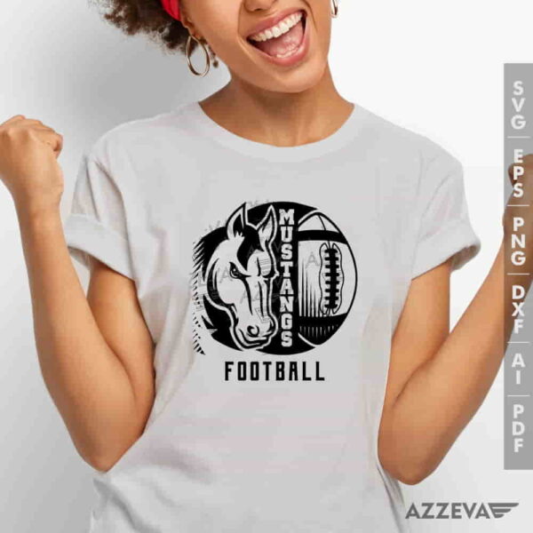Mustangs Football SVG Tshirt Design azzeva.com 22100061